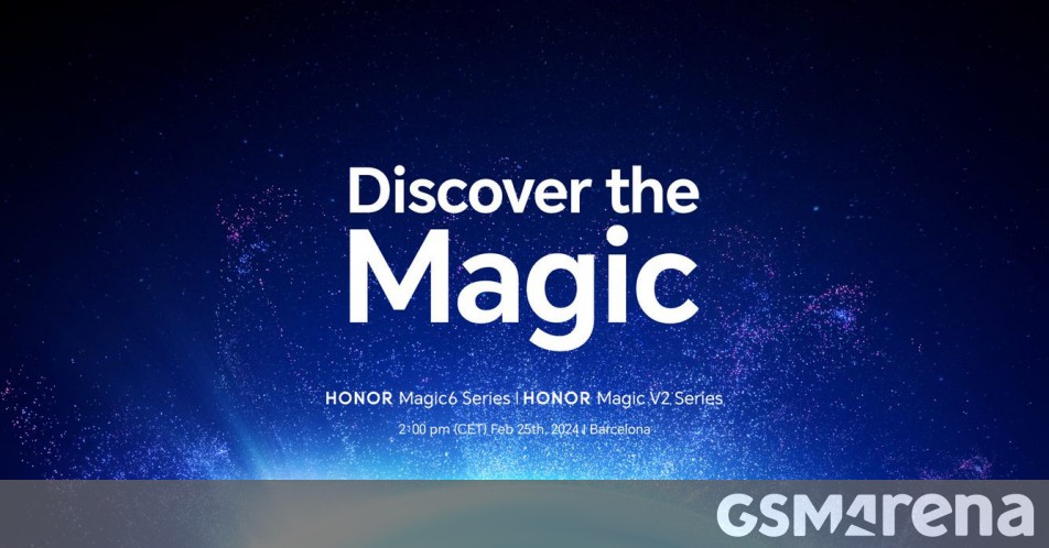 Magic 6 Series, Magic V2 RSR estreia no MWC, Honor confirma