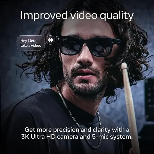 Ray-Ban que grava Meta Smart óculos inteligente com câmera integrada