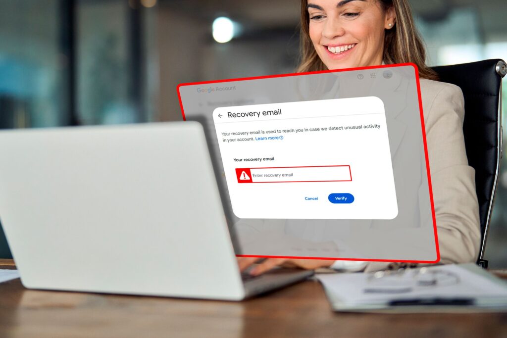 O que é um e-mail de recuperação e por que preciso de um?