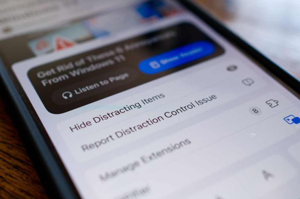 Como usar o controle de distração do Safari no iPhone para uma melhor experiência no navegador