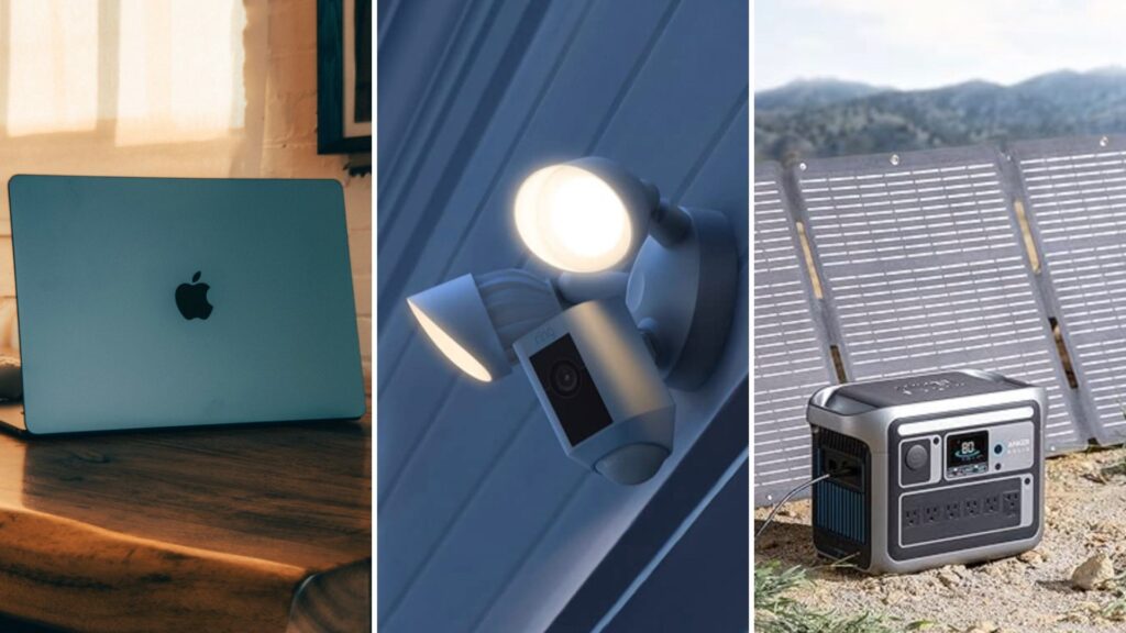 Ring Floodlight Cam, MacBook Air, centrais elétricas, fones de ouvido e muito mais!