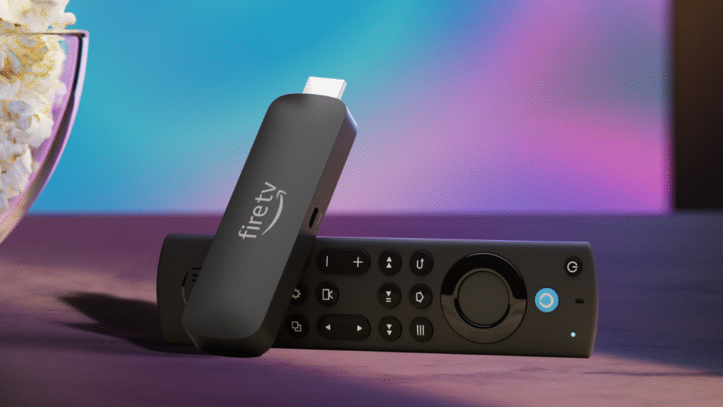 A Amazon Fire TV Stick 4K está meio