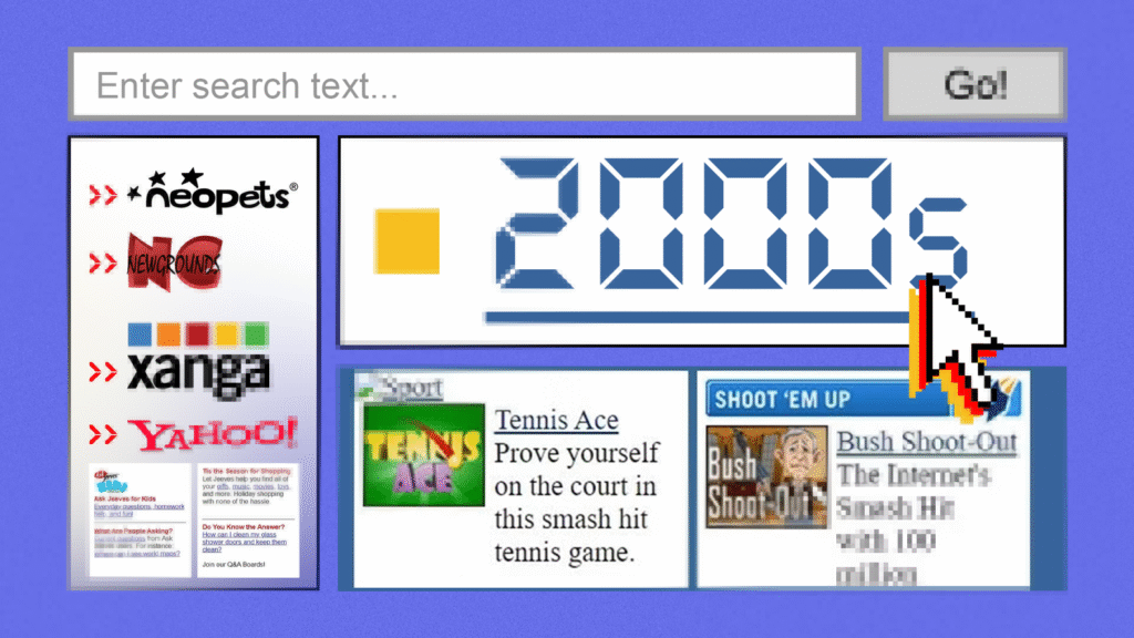 Os 10 principais sites que definiram a Internet do início dos anos 2000
