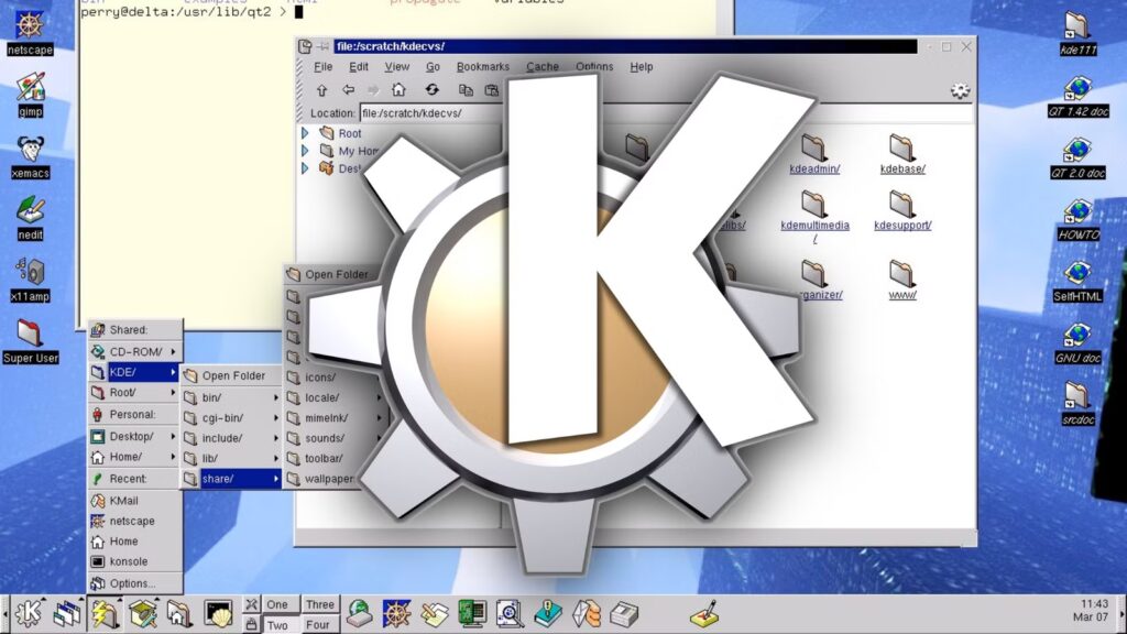 O desktop KDE da década de 1990 está de volta ao Linux moderno