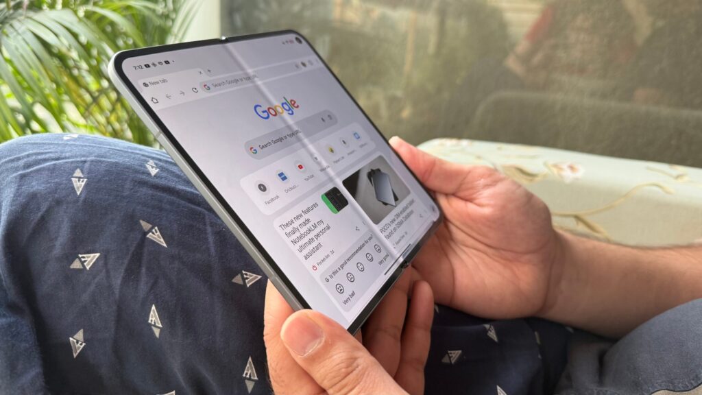 Pixel 10 Pro Fold crease Visibility