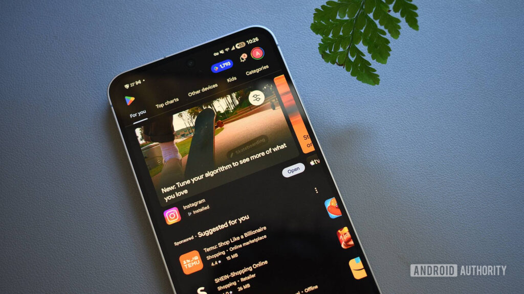 google play store apps home page 1